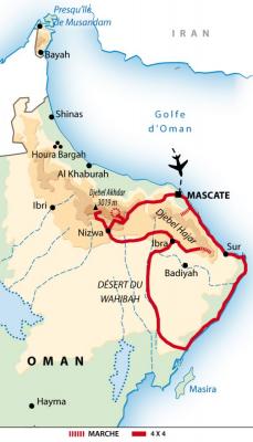 Carte Huwans de ce circuit